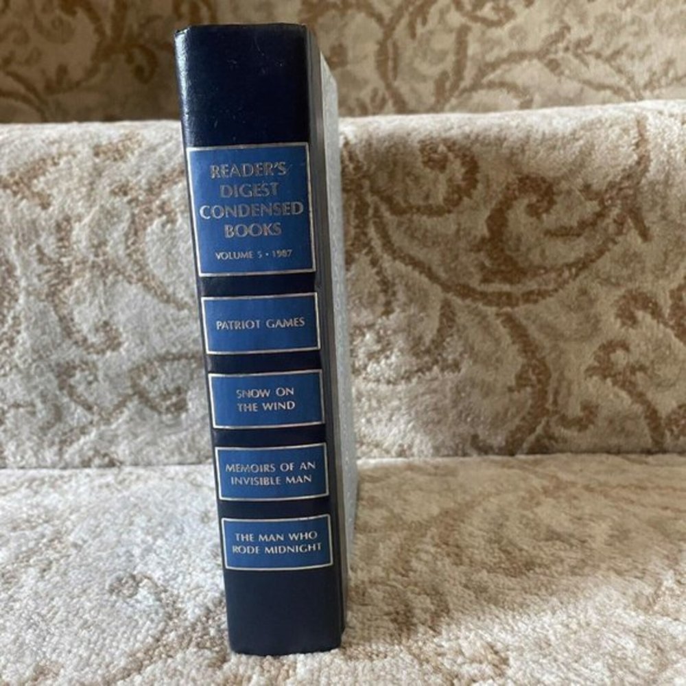 Vintage Readers Digest Condensed Book Hardcover 1987 Volume 5
